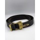  Black Belt With Gold buckle Belts