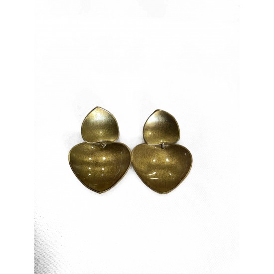 Σκουλαρίκια ορείχαλκος με σμάλτο Earrings