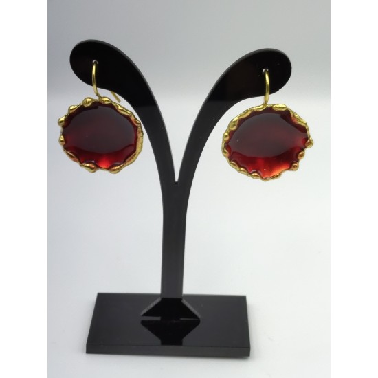 Big round coppered earrings brhj-001 Earrings