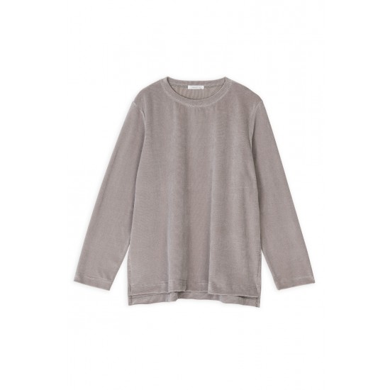 Cotton Blend Velour Sweatshirt Loungewear