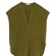 Cupro Modal Short Sleeve Blouse Shirts