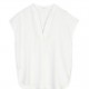 Cupro Modal Short Sleeve Blouse Shirts