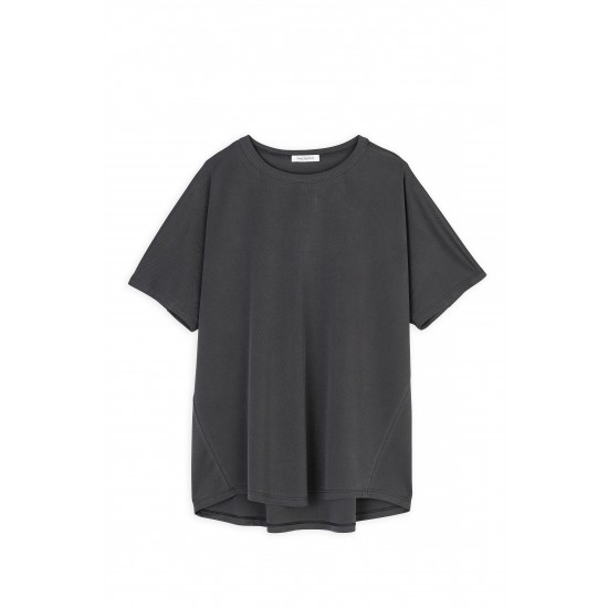 Cupro Pique Short Sleeve Blouse Shirts